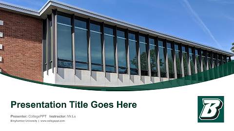 Binghamton University Course/Courseware Creation PPT Template