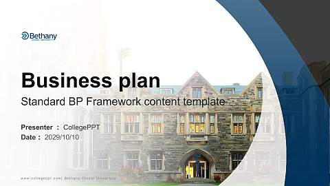 Bethany Global University Competition/Entrepreneurship Contest PPT Template