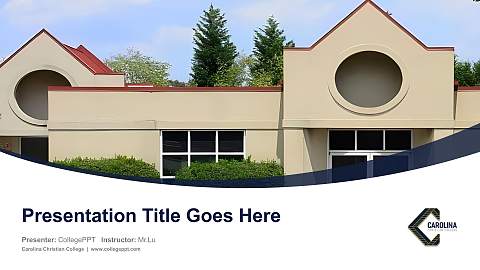 Carolina Christian College Course/Courseware Creation PPT Template