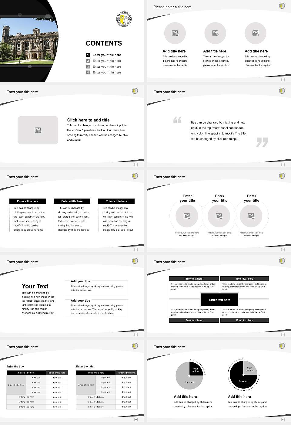 Bryn Mawr College Course/Courseware Creation PPT Template16:9 ratio PPT effect preview image2