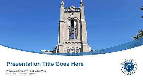 Carleton College Course/Courseware Creation PPT Template