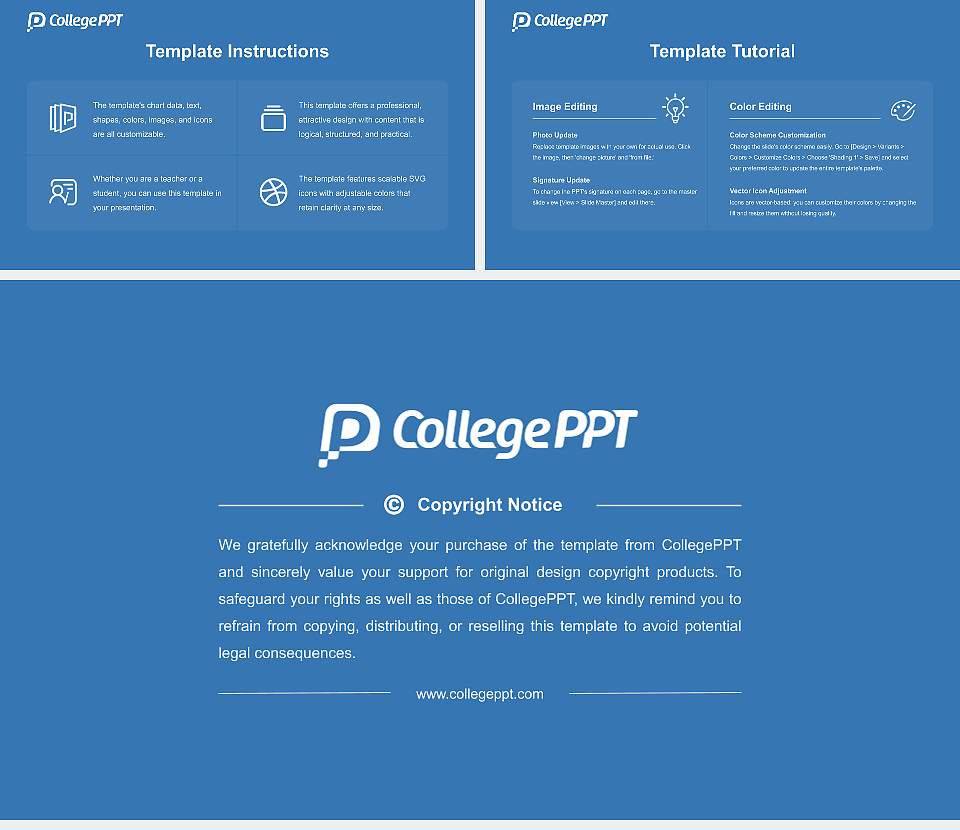 Carleton College Course/Courseware Creation PPT Template16:9 ratio PPT effect preview image5
