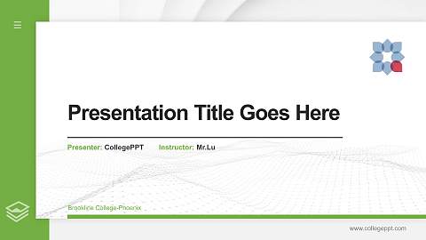 Brookline College-Phoenix Thesis Proposal/Graduation Defense PPT Template