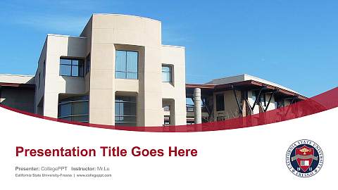 California State University-Fresno Course/Courseware Creation PPT Template