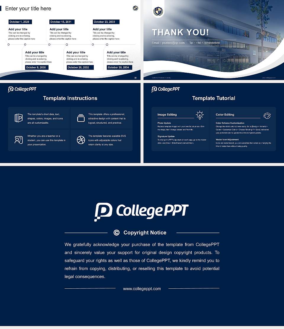 California Miramar University Lecture Sharing and Networking Event PPT Template16:9 ratio PPT effect preview image4