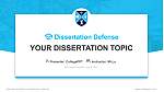Bob Jones University Graduation Thesis Defense PPT Template