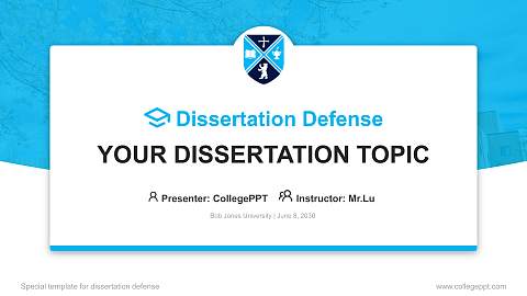 Bob Jones University Graduation Thesis Defense PPT Template