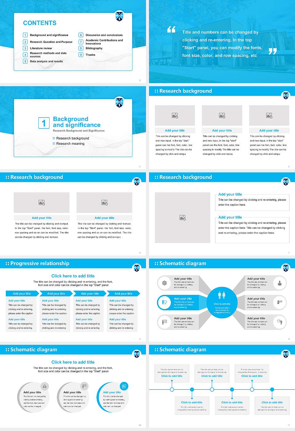 Bob Jones University Graduation Thesis Defense PPT Template16:9 ratio PPT effect preview image2