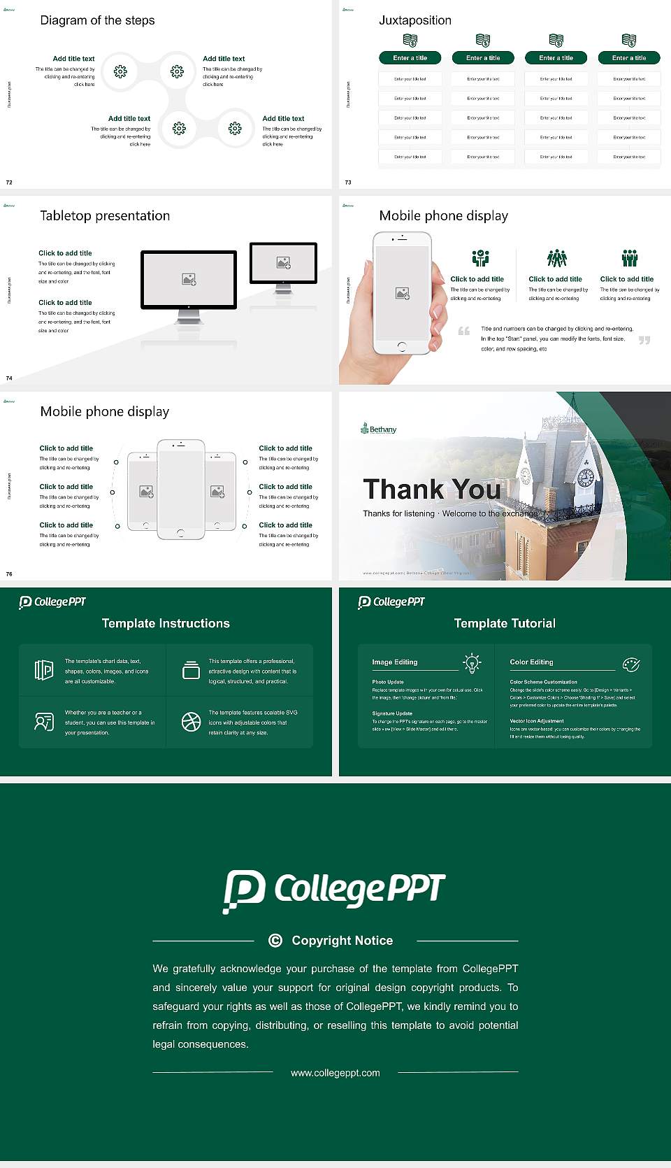 Bethany College (West Virginia) Competition/Entrepreneurship Contest PPT Template16:9 ratio PPT effect preview image9