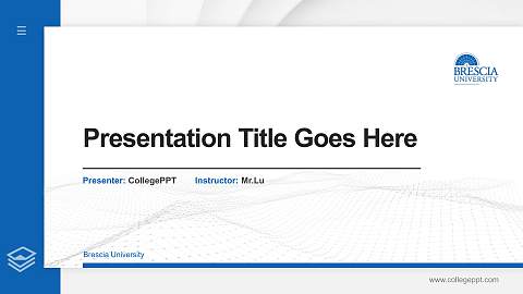 Brescia University Thesis Proposal/Graduation Defense PPT Template
