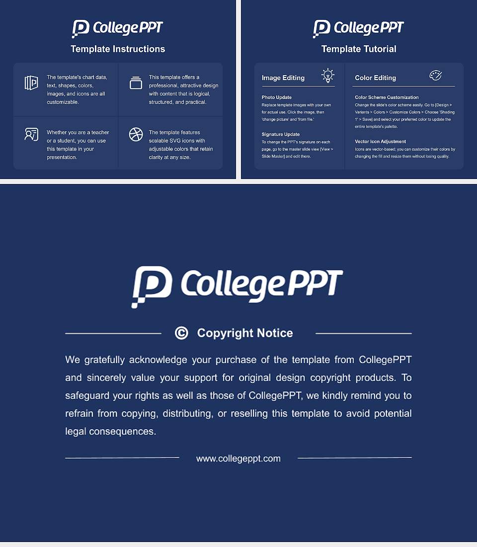 California College San Diego Academic Presentation/Research Findings Report PPT Template4:3 ratio PPT effect preview image5