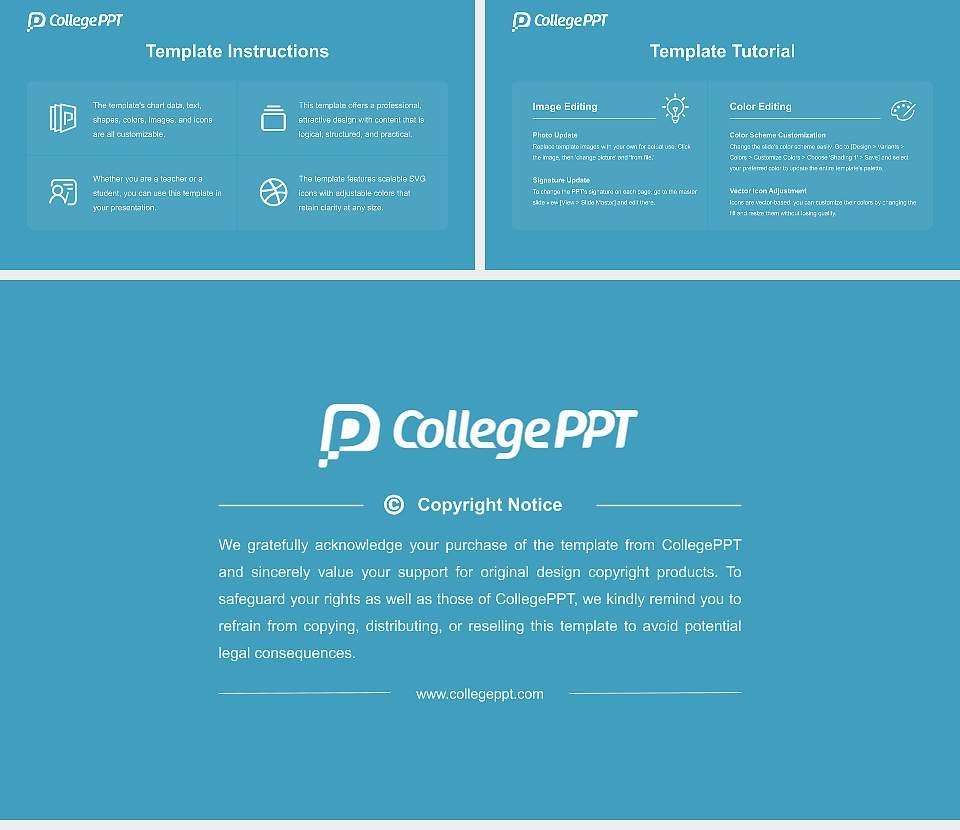 Carrington College Course/Courseware Creation PPT Template16:9 ratio PPT effect preview image5