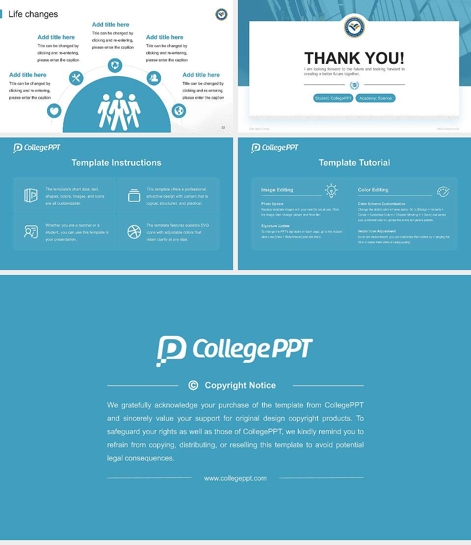 Carrington College National Scholarship Defense PPT Template16:9 ratio PPT effect preview image4