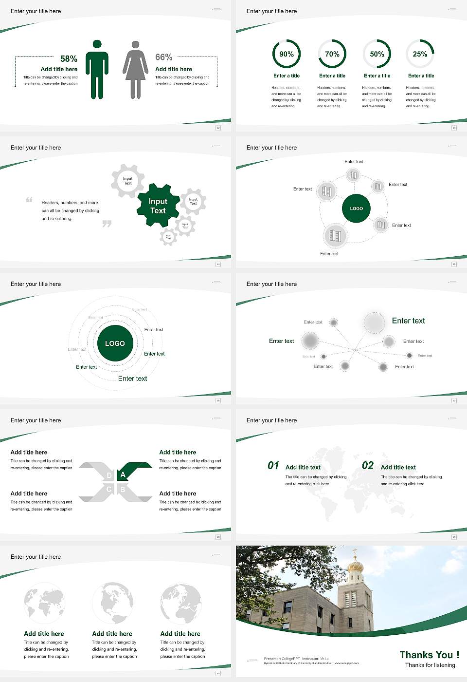 Byzantine Catholic Seminary of Saints Cyril and Methodius Course/Courseware Creation PPT Template16:9 ratio PPT effect preview image4