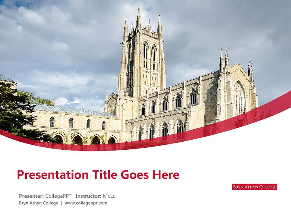 Bryn Athyn College Course/Courseware Creation PPT Template4:3 ratio PPT effect preview image5