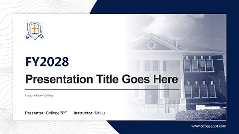 Brewton-Parker College Academic Presentation/Research Findings Report PPT Template