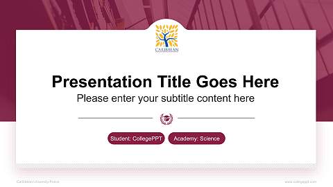Caribbean University-Ponce National Scholarship Defense PPT Template