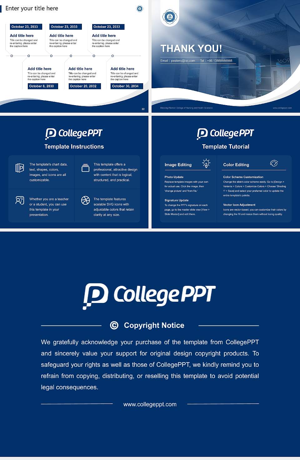 Blessing Rieman College of Nursing and Health Sciences Lecture Sharing and Networking Event PPT Template4:3 ratio PPT effect preview image4