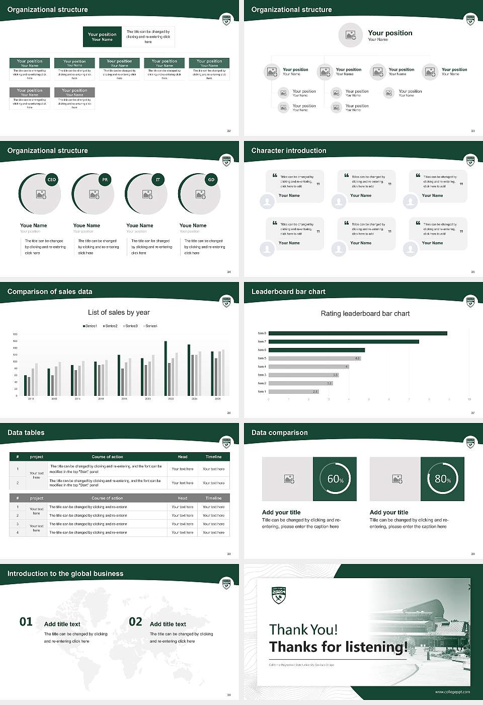 California Polytechnic State University-San Luis Obispo Academic Presentation/Research Findings Report PPT Template16:9 ratio PPT effect preview image4