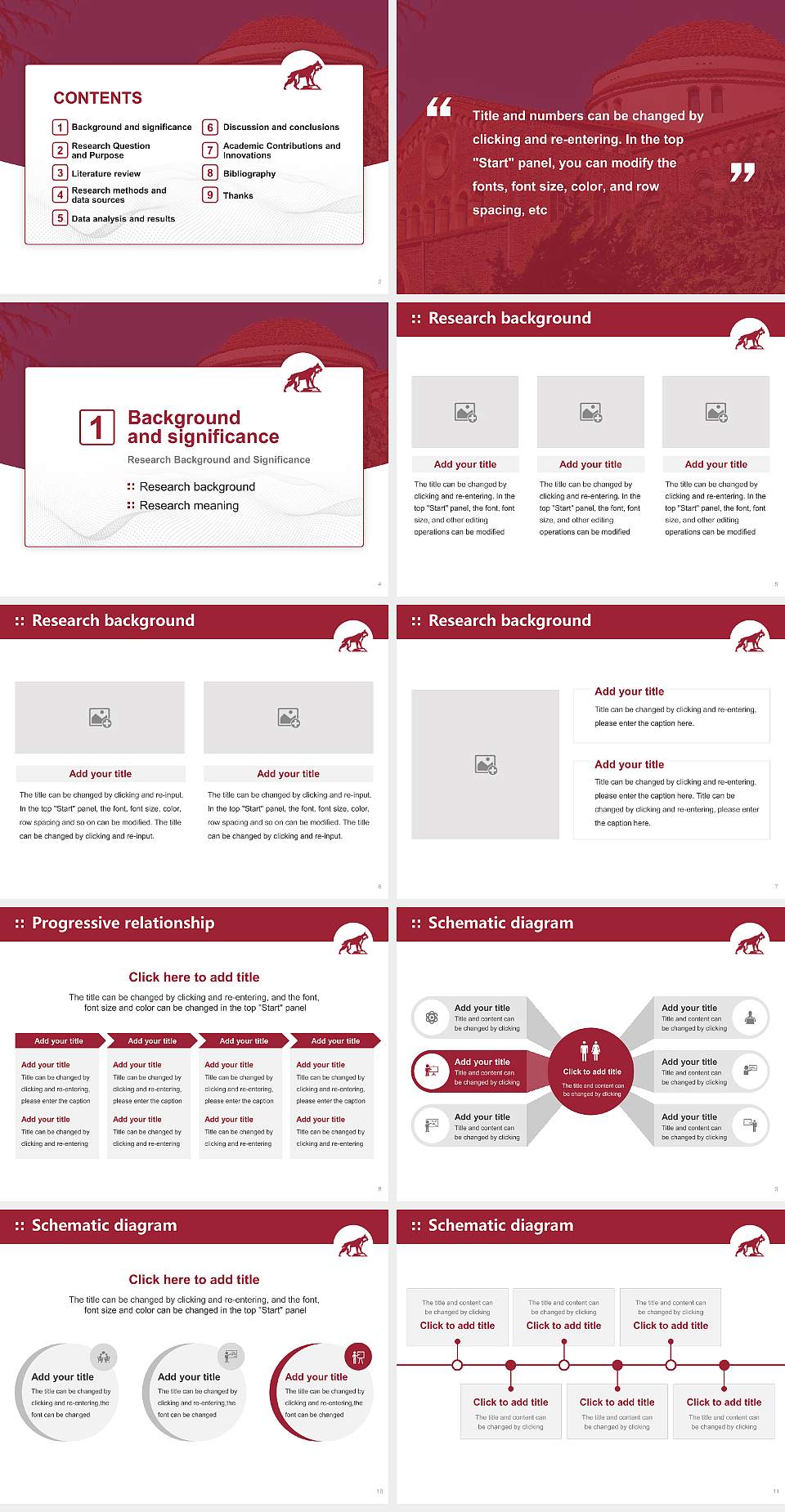 California State University-Chico Graduation Thesis Defense PPT Template4:3 ratio PPT effect preview image2