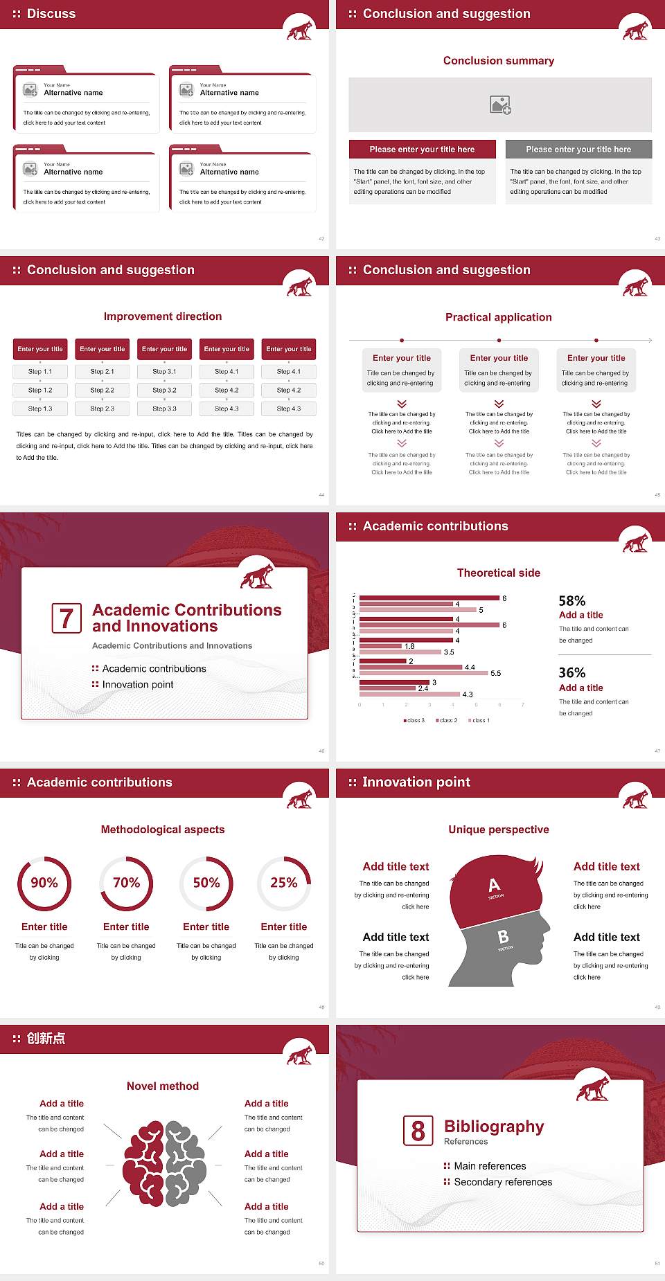 California State University-Chico Graduation Thesis Defense PPT Template4:3 ratio PPT effect preview image6