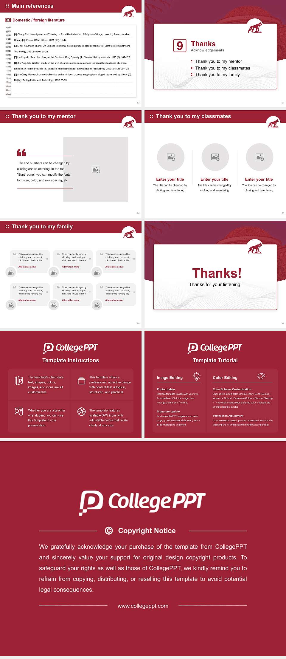 California State University-Chico Graduation Thesis Defense PPT Template4:3 ratio PPT effect preview image7