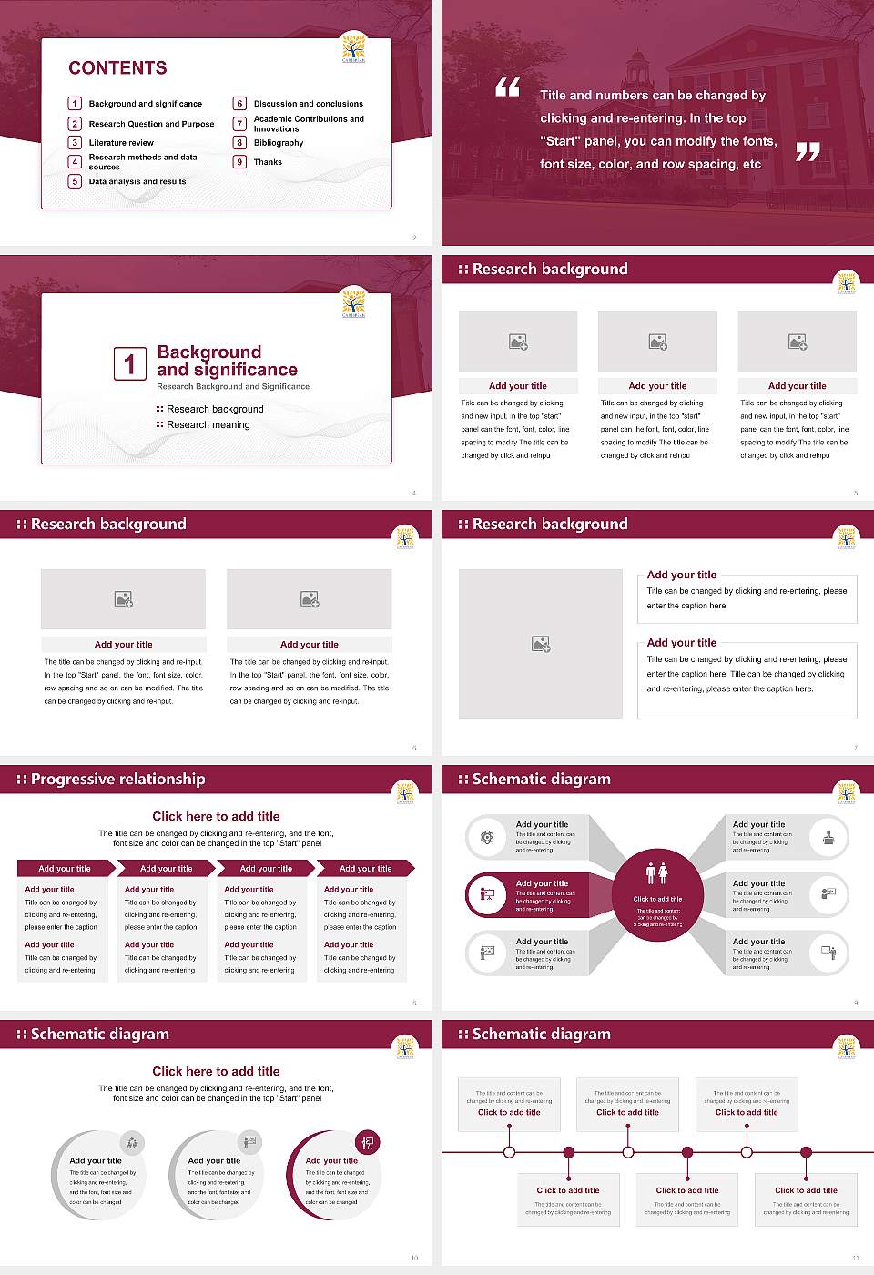 Caribbean University-Vega Baja Graduation Thesis Defense PPT Template16:9 ratio PPT effect preview image2