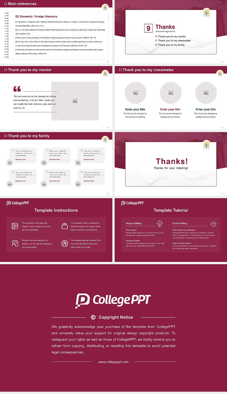 Caribbean University-Vega Baja Graduation Thesis Defense PPT Template16:9 ratio PPT effect preview image7
