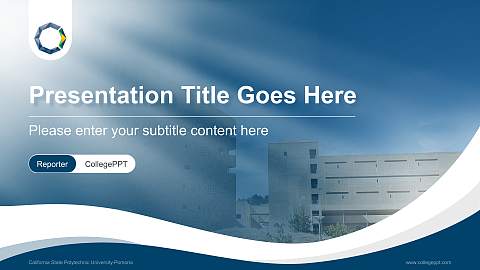 California State Polytechnic University-Pomona Lecture Sharing and Networking Event PPT Template