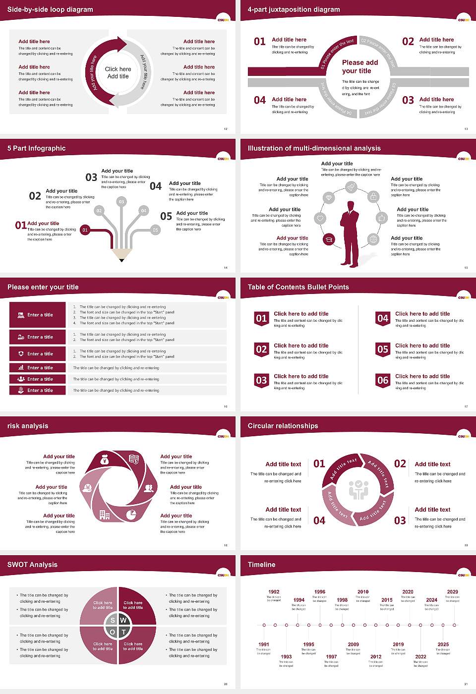 California State University-Dominguez Hills Academic Presentation/Research Findings Report PPT Template16:9 ratio PPT effect preview image3