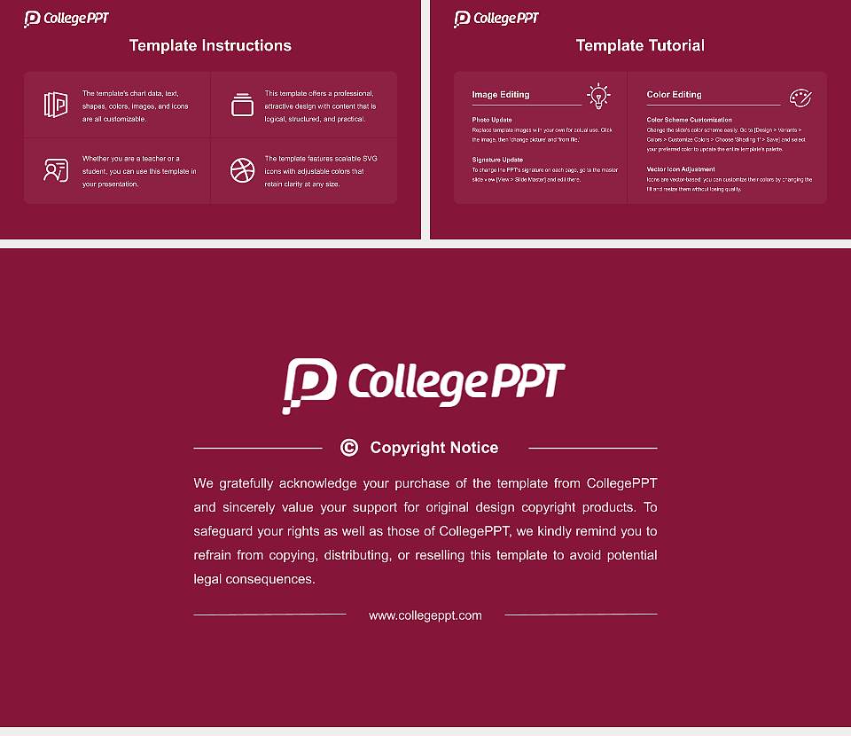 California State University-Dominguez Hills Academic Presentation/Research Findings Report PPT Template16:9 ratio PPT effect preview image5