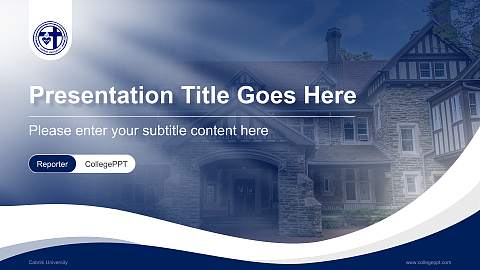 Cabrini University Lecture Sharing and Networking Event PPT Template