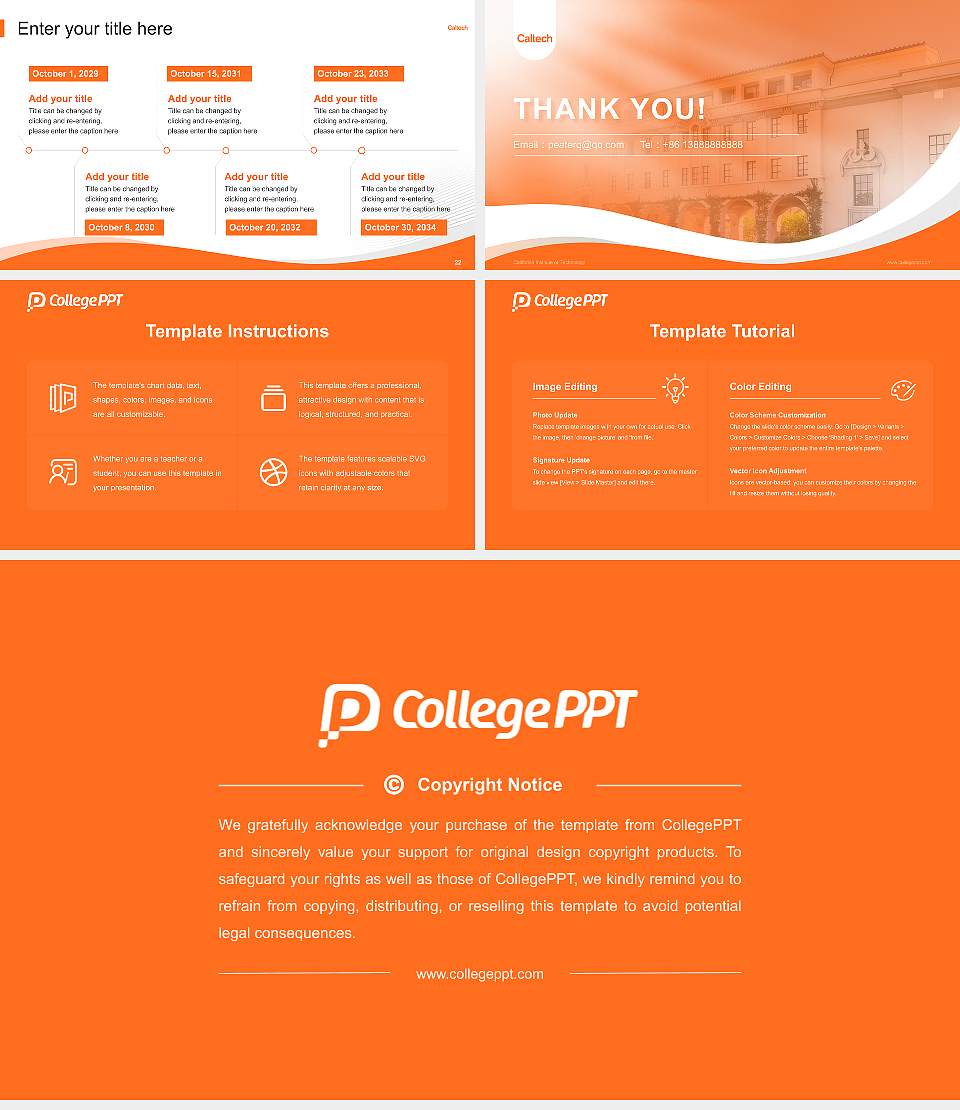 California Institute of Technology Lecture Sharing and Networking Event PPT Template16:9 ratio PPT effect preview image4