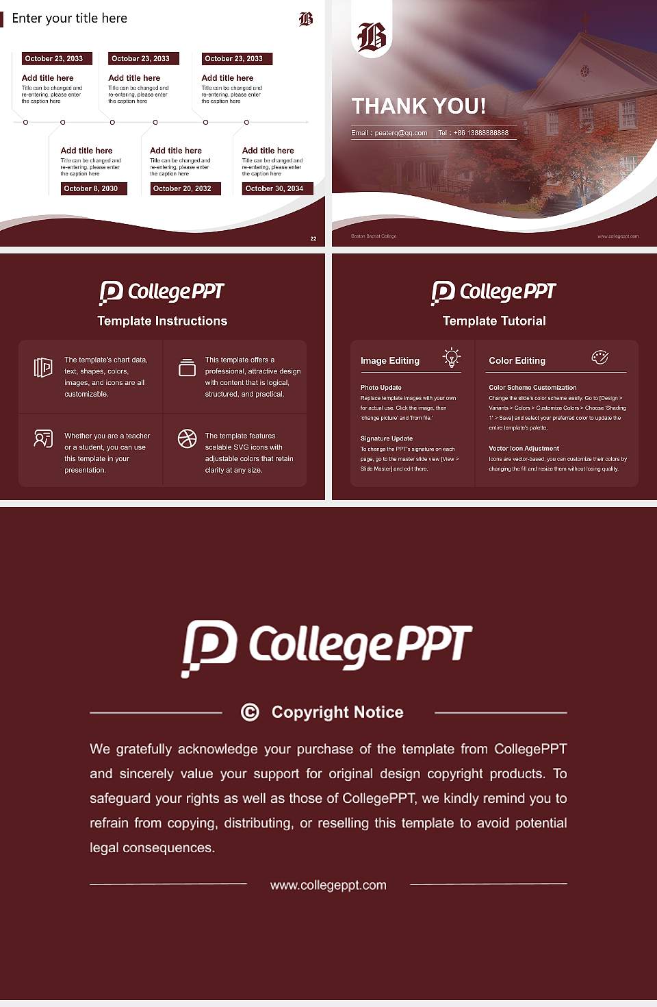 Boston Baptist College Lecture Sharing and Networking Event PPT Template4:3 ratio PPT effect preview image4