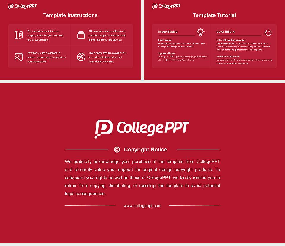 Brooklyn Law School Academic Presentation/Research Findings Report PPT Template16:9 ratio PPT effect preview image5