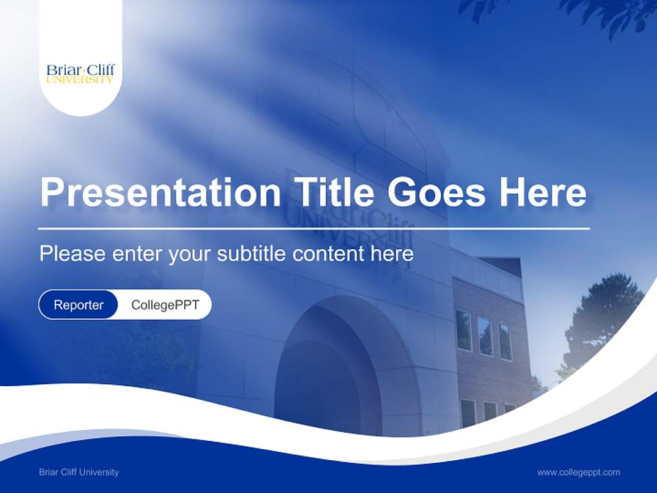Briar Cliff University Lecture Sharing and Networking Event PPT Template4:3 ratio PPT effect preview image4