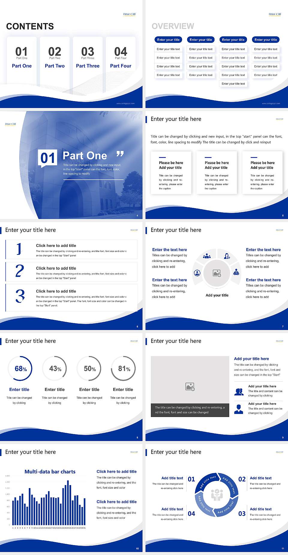 Briar Cliff University Lecture Sharing and Networking Event PPT Template4:3 ratio PPT effect preview image2