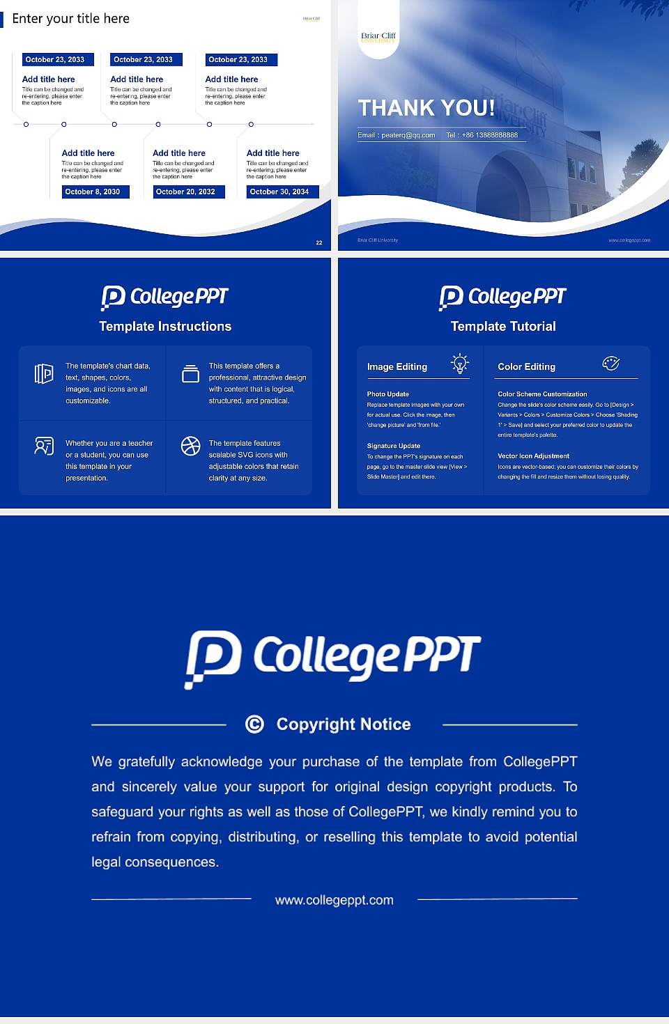 Briar Cliff University Lecture Sharing and Networking Event PPT Template4:3 ratio PPT effect preview image4