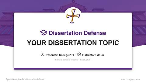 Berkeley School of Theology Graduation Thesis Defense PPT Template