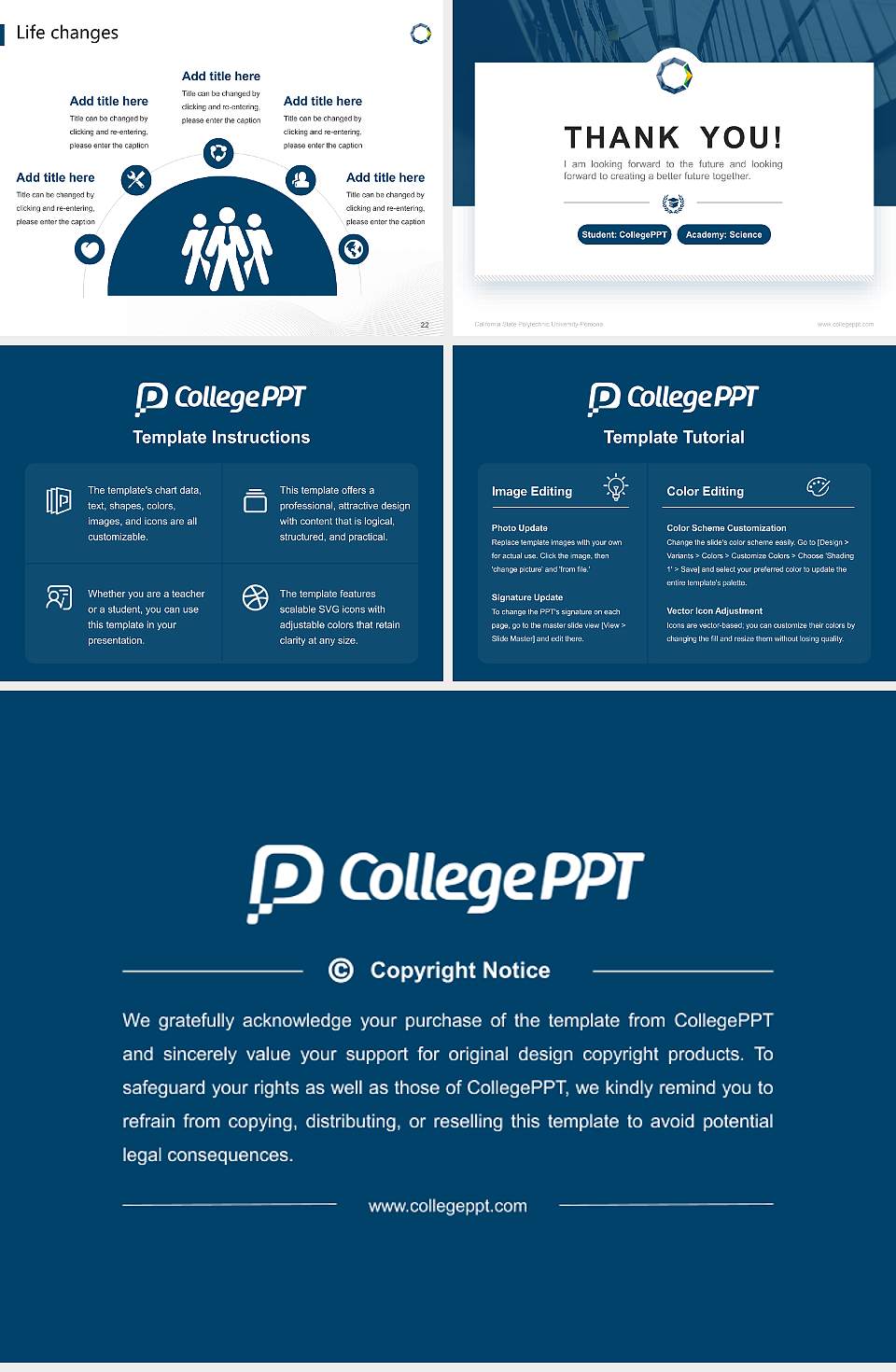 California State Polytechnic University-Pomona National Scholarship Defense PPT Template4:3 ratio PPT effect preview image4