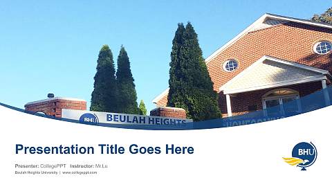 Beulah Heights University Course/Courseware Creation PPT Template