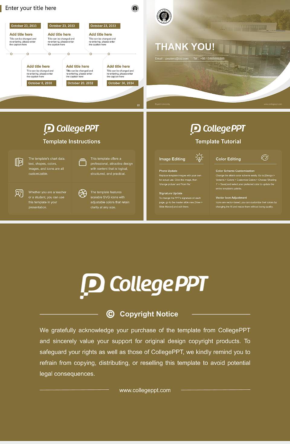 Bryant University Lecture Sharing and Networking Event PPT Template4:3 ratio PPT effect preview image4