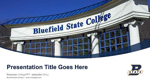 Bluefield State College Course/Courseware Creation PPT Template