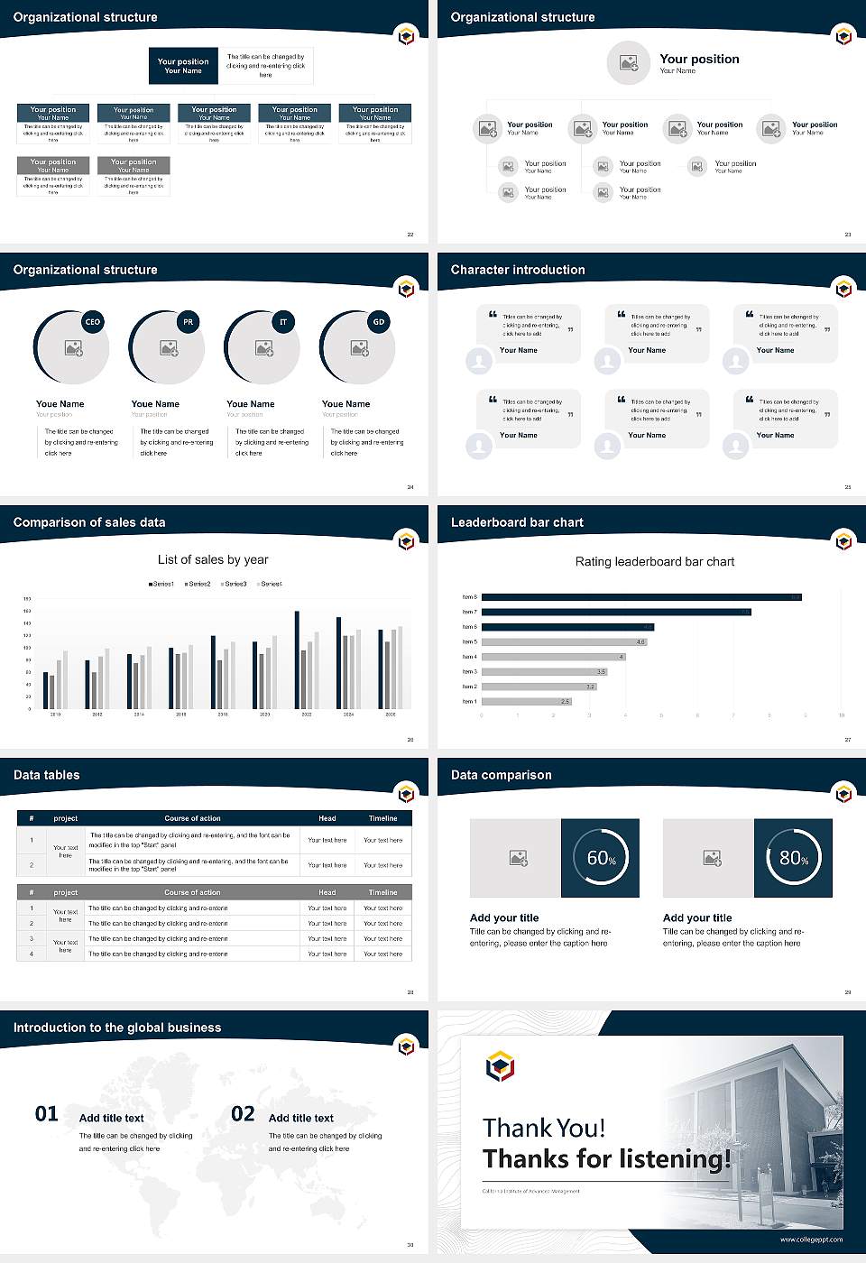 California Institute of Advanced Management Academic Presentation/Research Findings Report PPT Template16:9 ratio PPT effect preview image4
