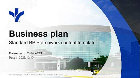 Bon Secours Memorial College of Nursing Competition/Entrepreneurship Contest PPT Template