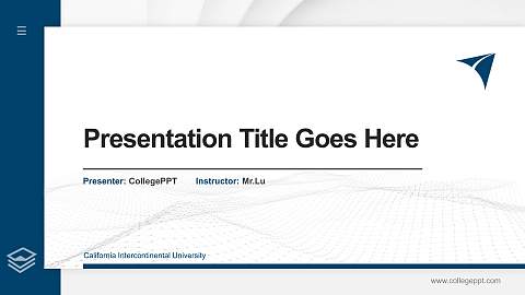 California Intercontinental University Thesis Proposal/Graduation Defense PPT Template