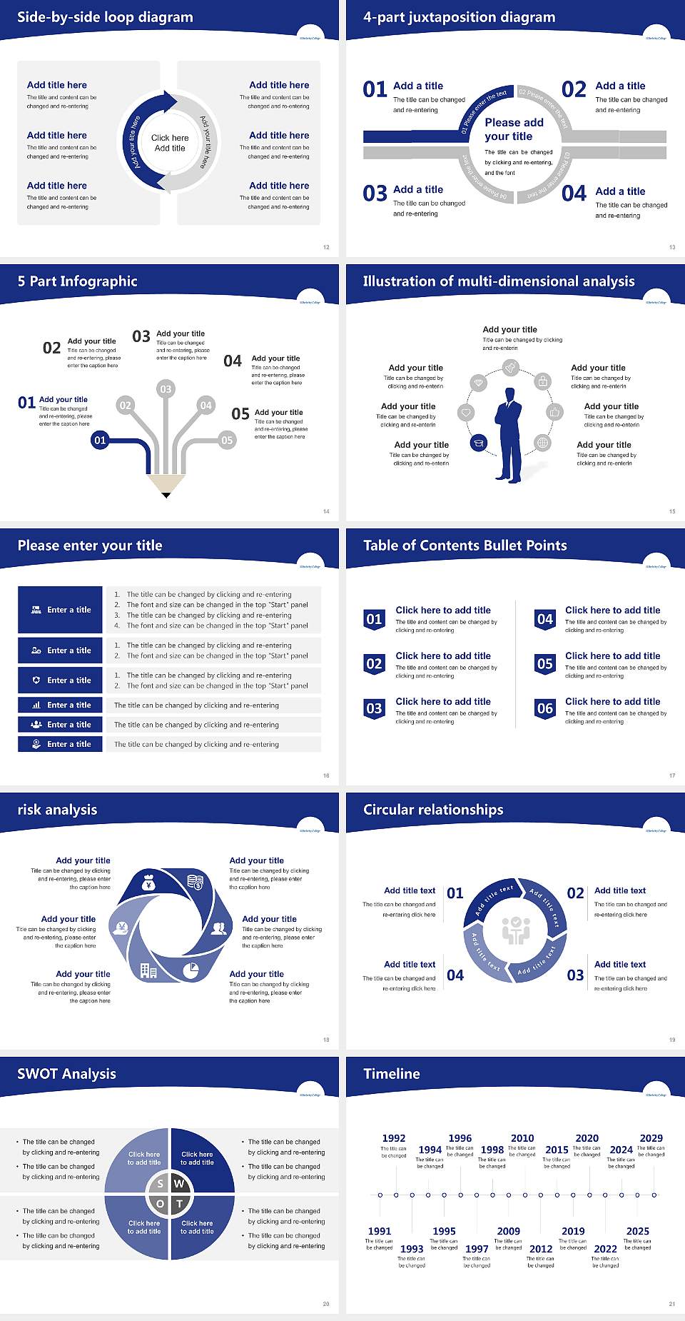 Berkeley College-New York Academic Presentation/Research Findings Report PPT Template4:3 ratio PPT effect preview image3