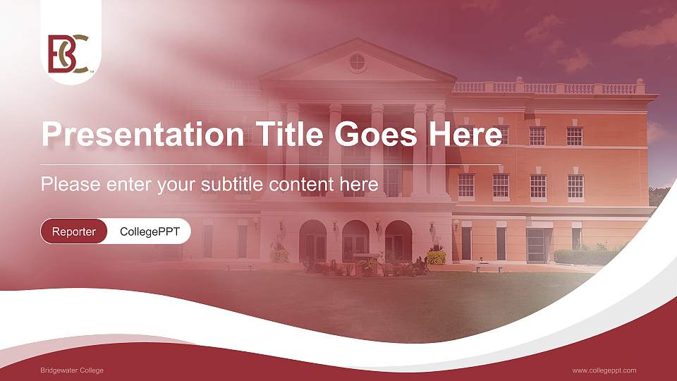 Bridgewater College Lecture Sharing and Networking Event PPT Template16:9 ratio PPT effect preview image