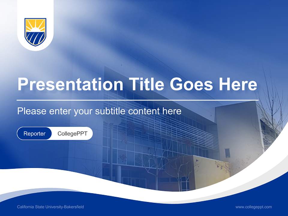California State University-Bakersfield Lecture Sharing and Networking Event PPT Template4:3 ratio PPT effect preview image4