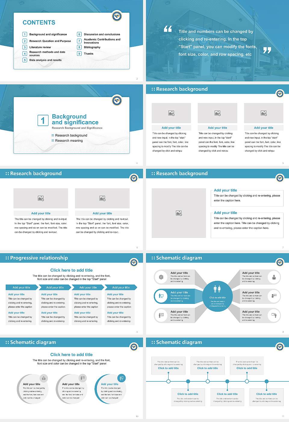 Carrington College Graduation Thesis Defense PPT Template16:9 ratio PPT effect preview image2